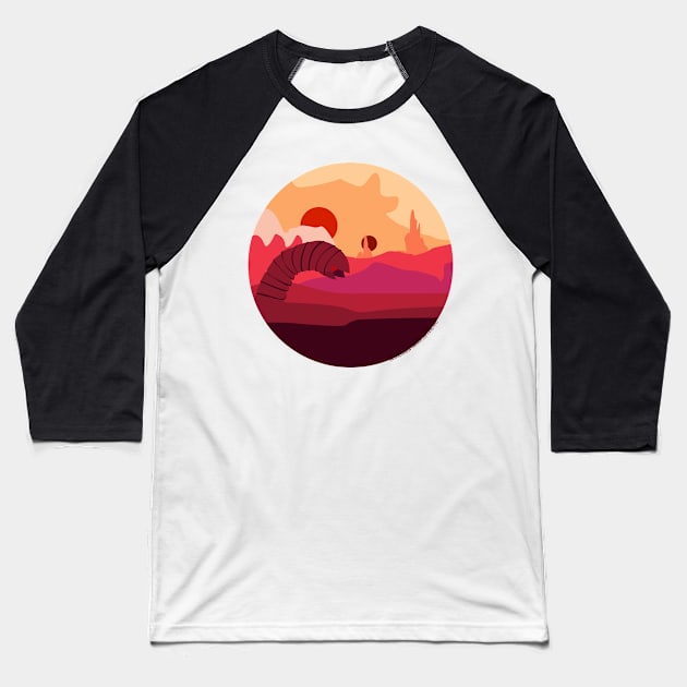 Dune sandworm Baseball T-Shirt by Pasan-hpmm